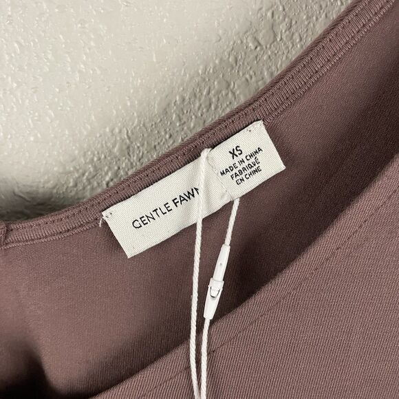 Gentle Fawn Womens XS Robyn Tank In Truffle Brown V Neck Soft Rayon Jersey - Picture 4 of 6